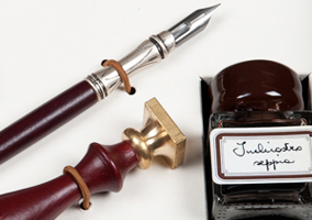 Writing accessories.