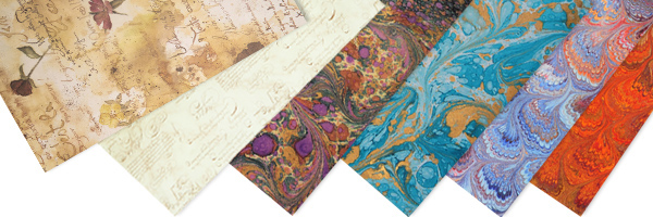 Hand decorated papers